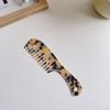 European & American Fashion Marble Texture Acetate Hair Comb - Large Handle, Anti-Static