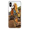 Excavating Machinery Bulldozer Man Phone Case For iPhone 11 12 13 Mini 14 15 Plus 17 Air 16 Pro Max 16E 7 8 SE 2020 Customized P