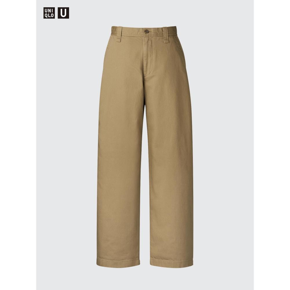 Uniqlo Wide Fit Chino Pants  Leg Length 72.5 74.5 Cm 