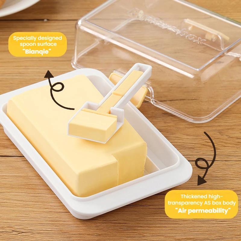New Butter Dish with Lid Butter Dividing Storage Box Container Kitchen Storage Seal Butter Splitting Box Cheese Keeper Box