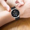 Für Huawei Watch GT 3 Pro 46 mm/GT 2 46 mm Pro/GT 2 46 mm Silikon-Uhrenarmband, 22 mm, verstellbares Armband mit silberner Dornschließe