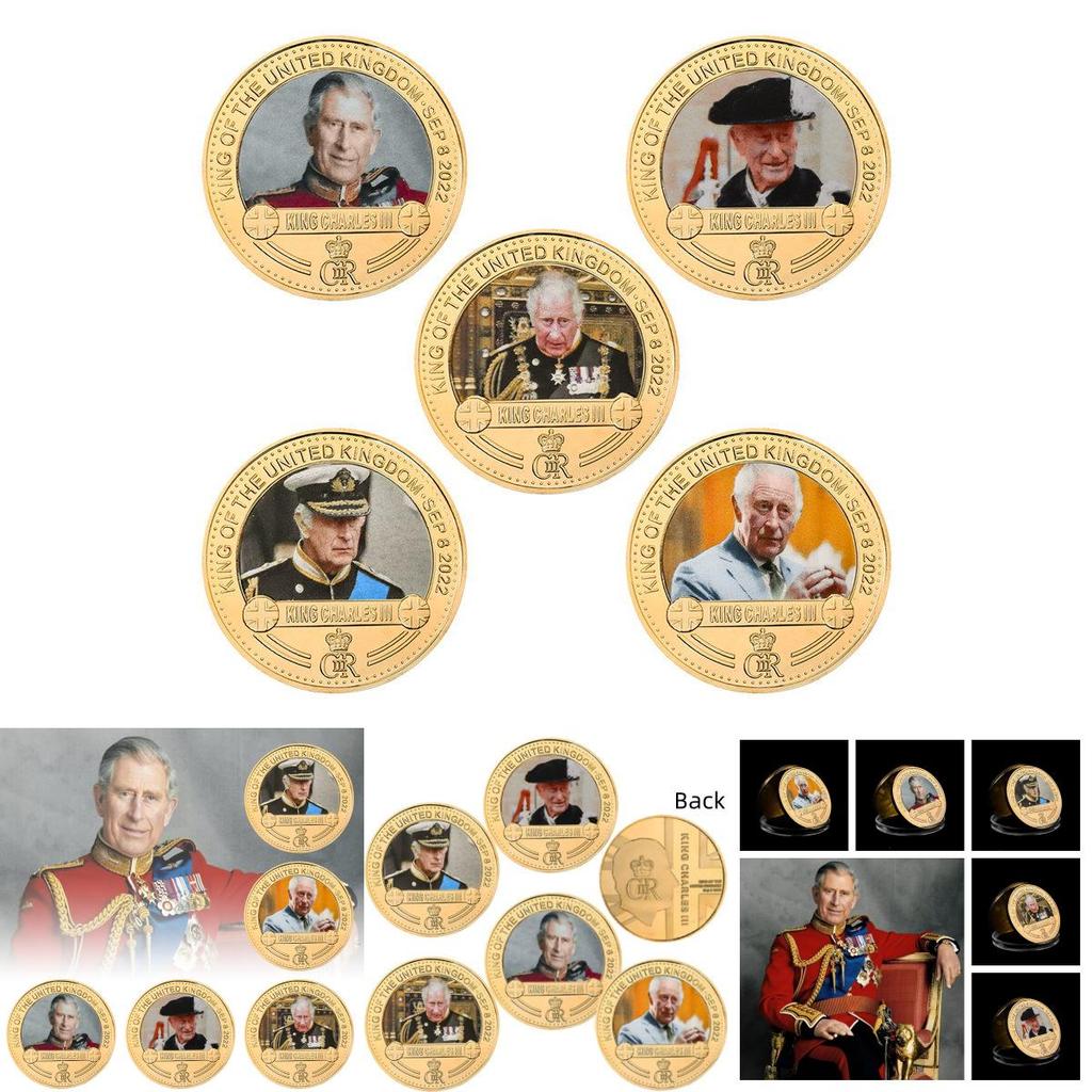 Stunning British King Charles Commemorative Coin Collection In Gift Box