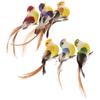 1Pc Decorative Mini Artificial Feather Birds Foam Home Party Craft Table Decor Bird Toywedding