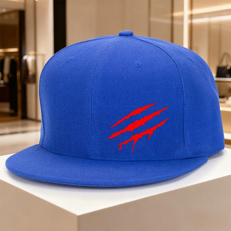 Flat Brim Snapback Cap Men Women Adjustable Hip Hop Baseball Hat