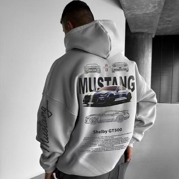 Men's Hoodie - Japanese Anime Inspired Racing Mosquito Design, European and American Streetwear Jacket.