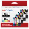 Set of 20 Replacement Ink Cartridges 16XL Compatible with Epson Workforce WF-2760 WF-2750 WF-2660 WF-2630 WF2750 WF2630