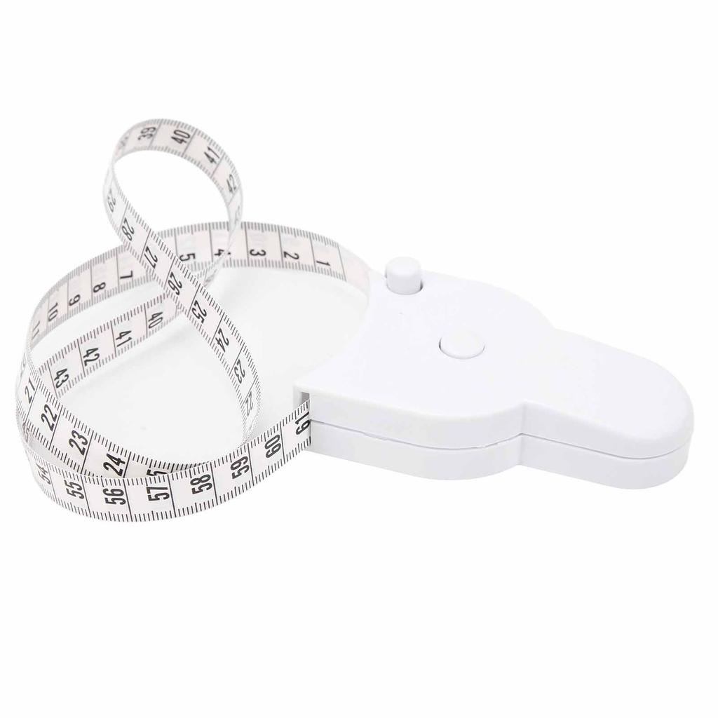 Skin Fat Caliper Press Type Clip Clear Scales High Accuracy Mm Inch Body Measure Tape White