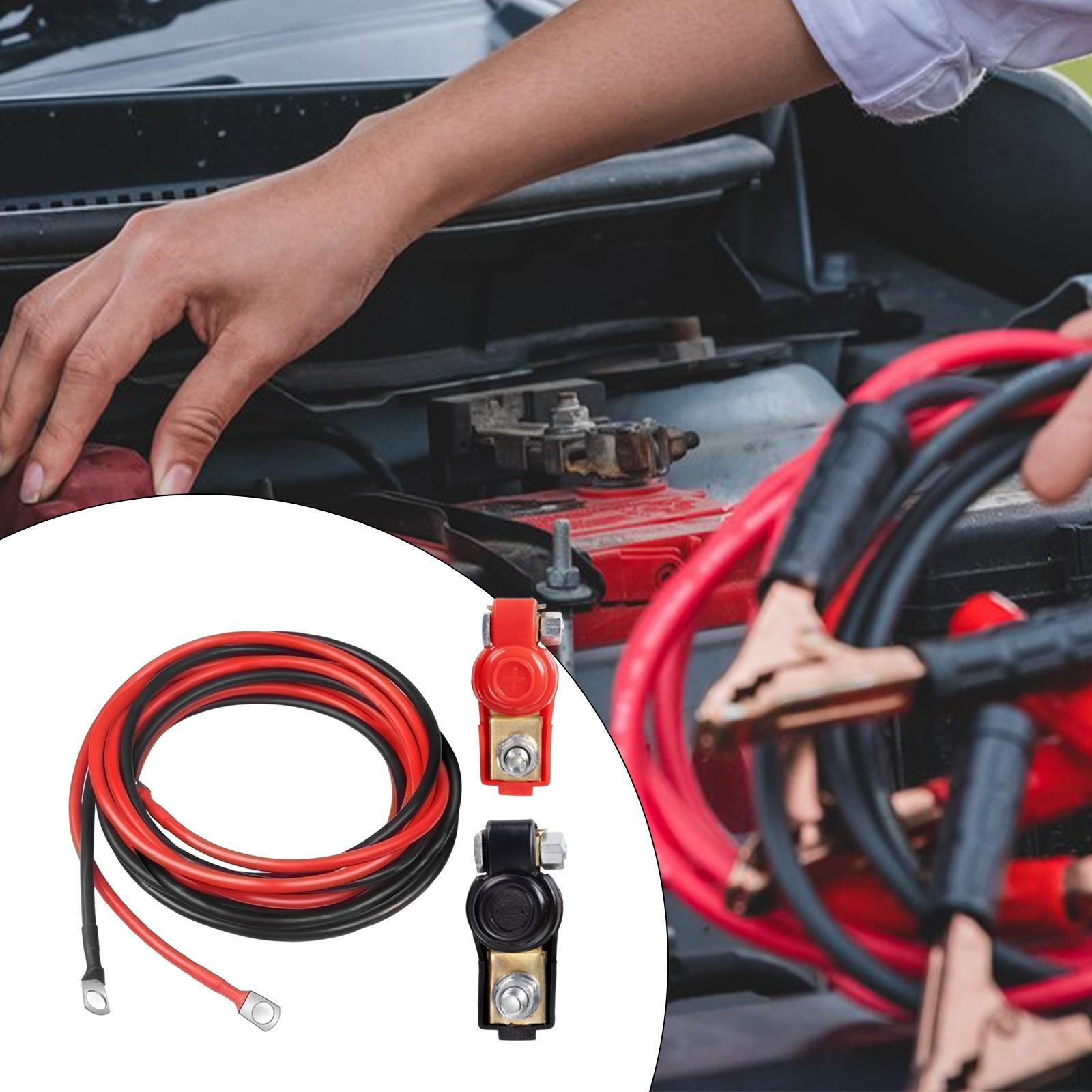 

5 AWG Кабели для аккумулятора Клеммное соединение, Провода Инвертор для солнечных автомобилей 100cm M10