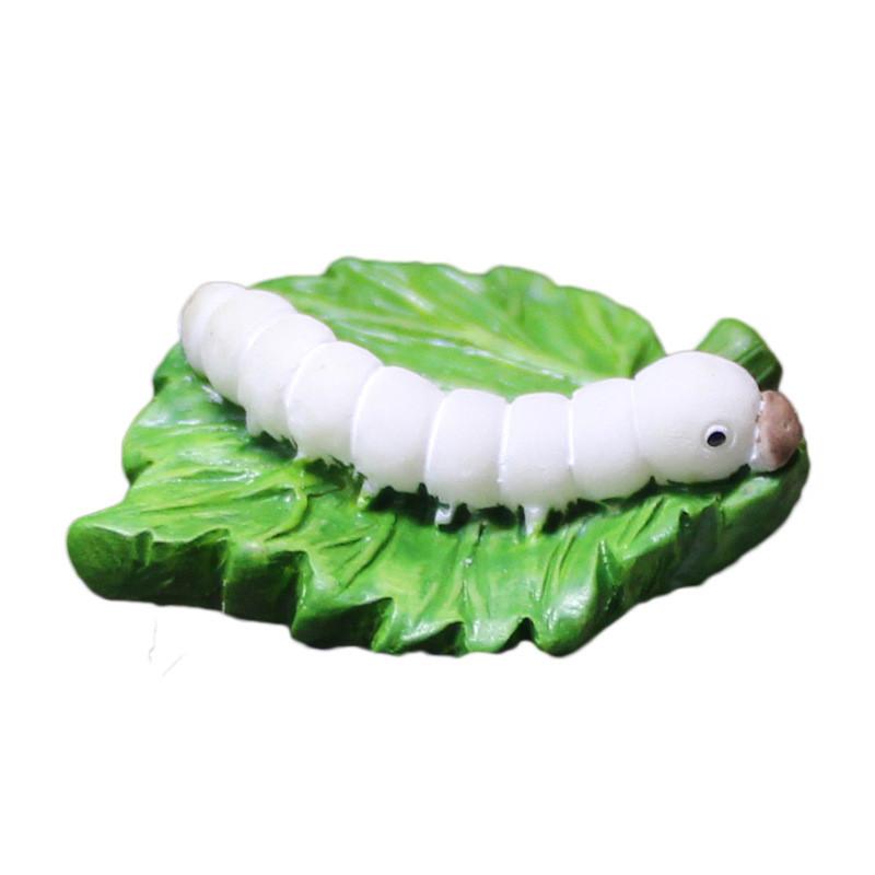 

Micro Resin Landscape Decoration With Silkworm For Festive Gifts Display Indoor