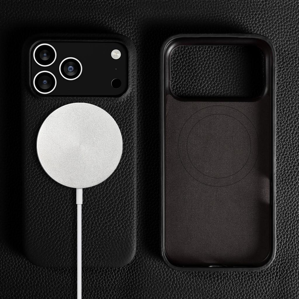 Custodia in Pelle di Vacchetta Magnetica All-inclusive per iPhone 17 Pro Max Air 16 Pro 15 14 13 12 11 Guscio per Cellulare di Lusso di Alta Gamma