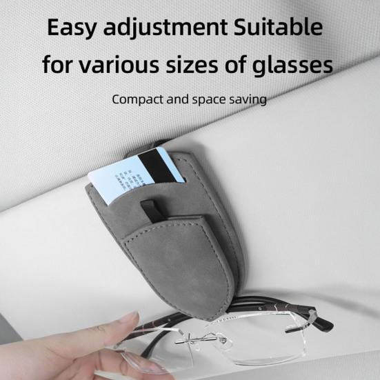 Car Visor Sunglasses Clip Strong Magnetic Eyeglass Holder for Vehicle Scratch-Free Storage for Sun Glasses Car Interior Accessory
