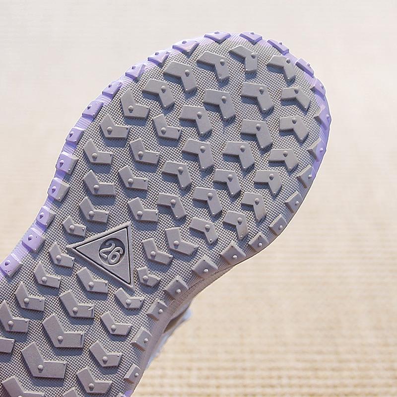 2025 Girls' & Boys' Mesh Dial Buckle Sports Shoes - Non-Slip, Soft Sole Trendy Trainers for Spring/Autumn