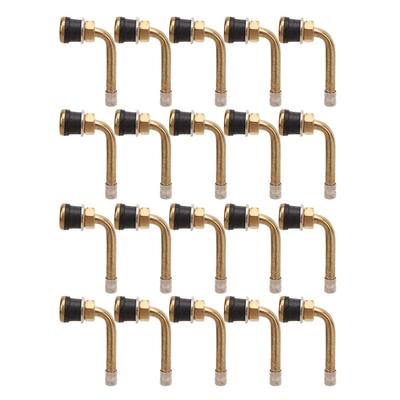 20 extensiones de vástago de válvula de neumático de cobre resistente a arañazos para camión, remolque y RV