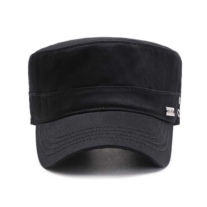 Herren-Vierjahreszeiten-Entenschnabel-Militärkappe - Flache Sonnenkappe für Outdoor-Reisen