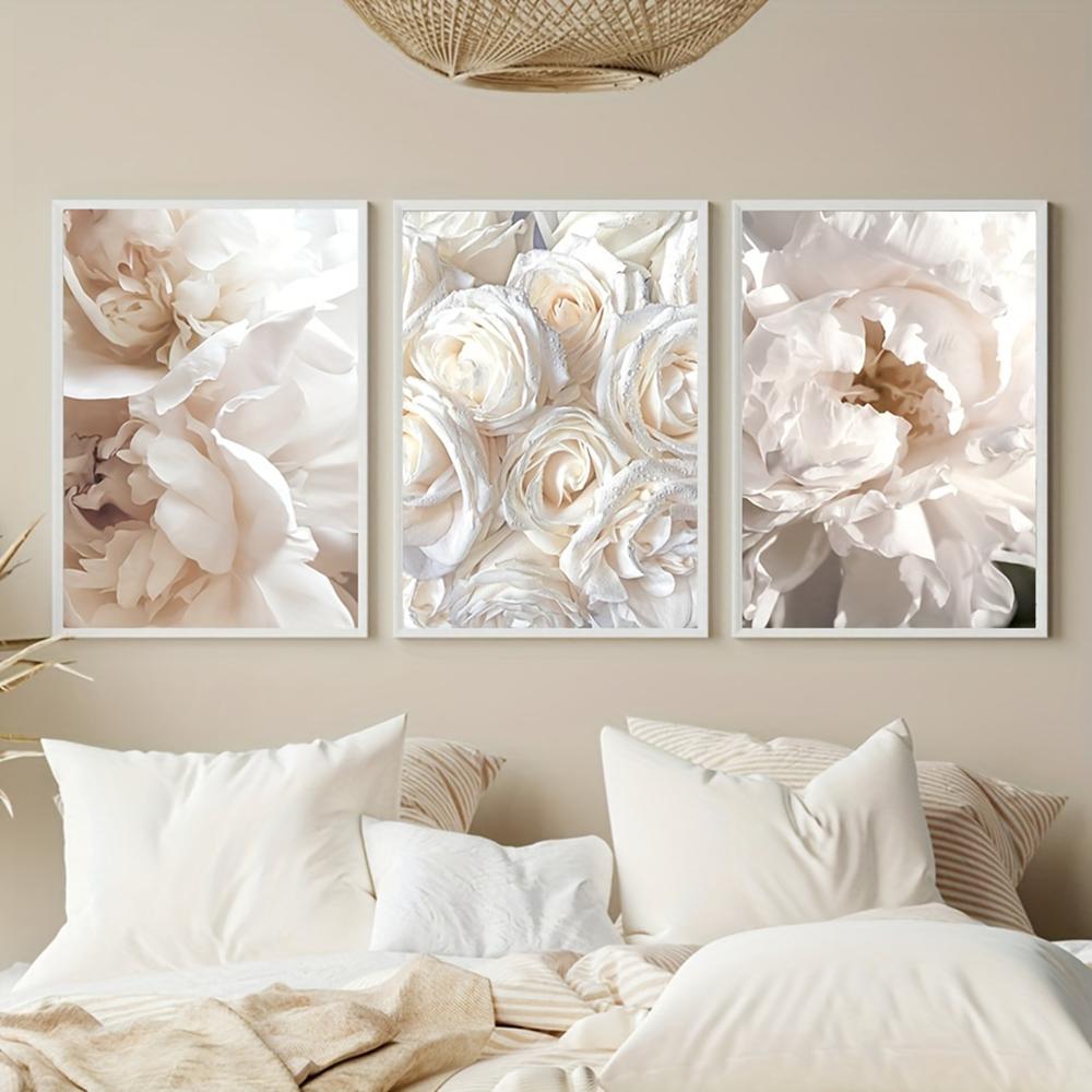 Paintings Print Minimalism Floral Botanical Posters for Living Room Bedroom Home Wall Decor 3PCS Modern Flower Art Canvas