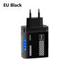 240W 5portová nabíječka na mobilní telefon 2x USB 3 Type C Rychlé nabíjení PD QC 3.0 Quick Charge Adaptér do zásuvky US EU Pro Xiaomi