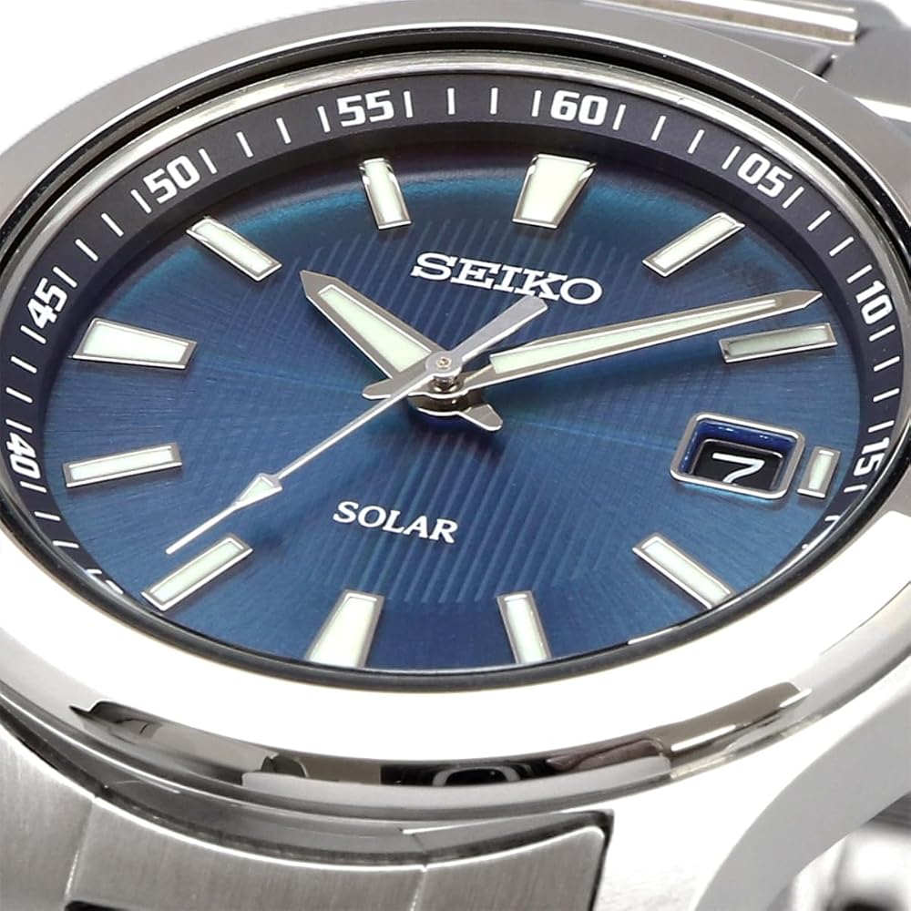 Seiko SEIKO Solar-Quarz-Uhr SBPN071 Silber Blau Herren [Inländisches Originalprodukt]