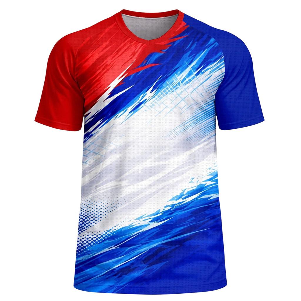 Men's Casual Crew Neck Lightweight Breathable Short Sleeve T Shirt with USA America Letter Print and Star Pattern for Everyday Wear