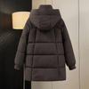 Autumn Winter Thicken Warm Parka Women Casual Sweety Solid Color Big Pocket Loose Hooded Coat Jackets Outwear