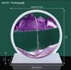 3D Flowing Sand Hourglass Ornament: Creative Decompression Art Gift for Home Decoration