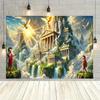 One, Olympus from Greek mythology, background banner made of polyester fiber, multi-functional festival decoration