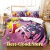Panty and Stocking Bedding Set Single Twin Full Queen King Size Bed Set Adult Kid Bedroom Duvetcover Sets 3D Anime Bed Sheet Set