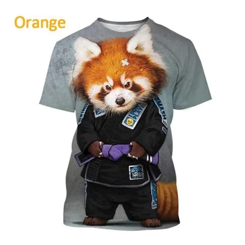 Animal Print Breathable Short-sleeved Funny 3D Printed T Shirt Men's Lovers Harajuku Style Streetwear Tshirt