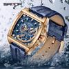 Sanda Men's Waterproof Quartz Watch with Leather Strap - Stylish and Durable Design