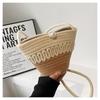 New Casual Cotton Woven Women Handbag Small Weaving Shelll Summer Beach Bag Shopper Tote Ladies Travel Shoulder Crossbody Bags