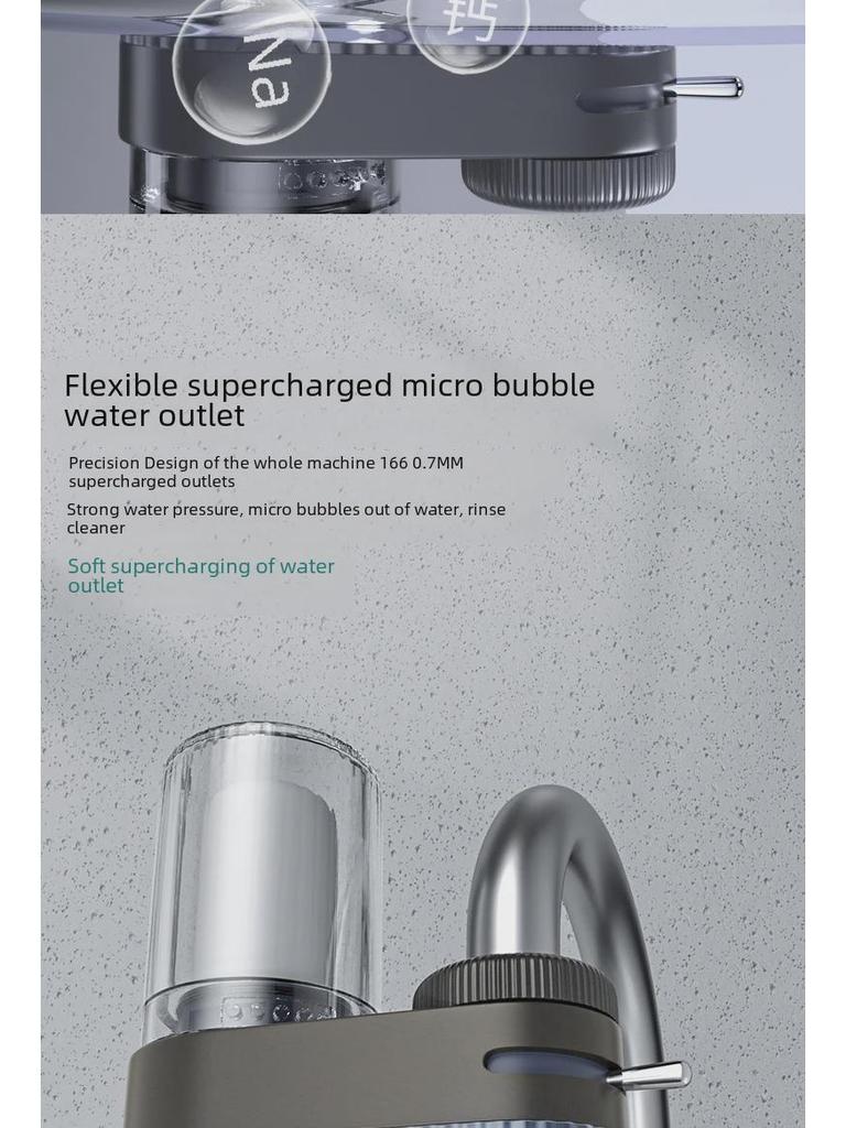 Purificator de apă pentru robinet de bucătărie, filtru de declorinare și rezistent la stropire