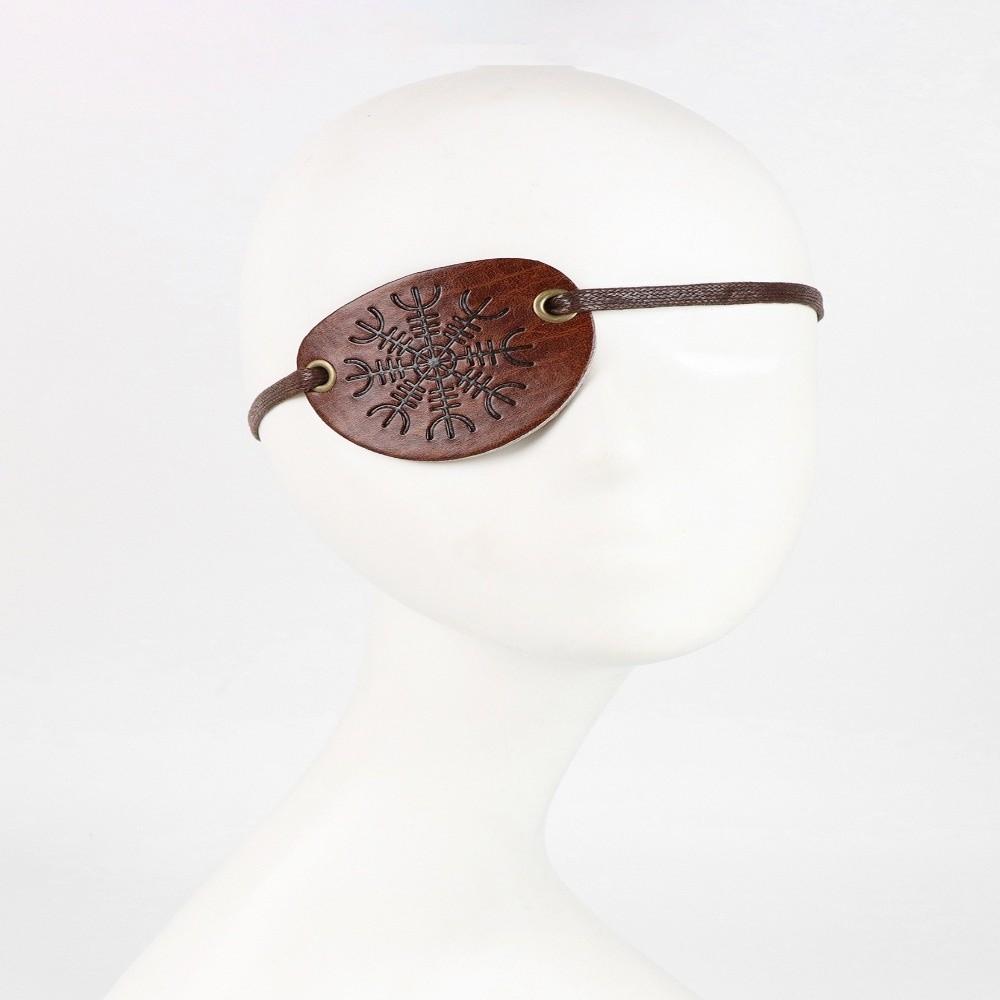 Brass Rivets Pirate Eye Patch Vintage Cosplay Accessory Creative Eye Mask Medieval Costume
