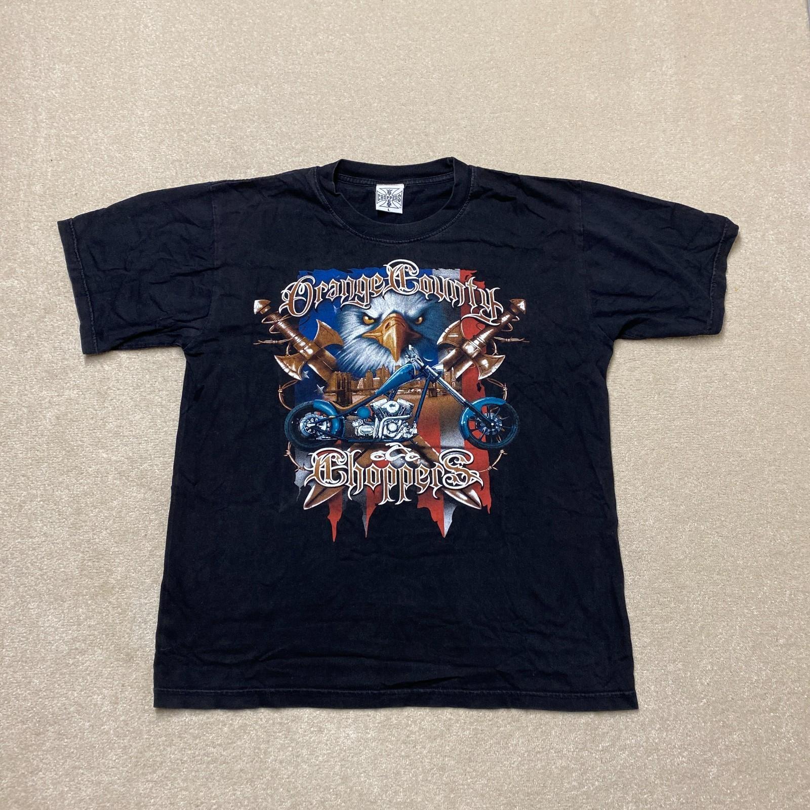 West Coast Choppers T-Shirt Men s Large Black Graphic USA Orange County XXL