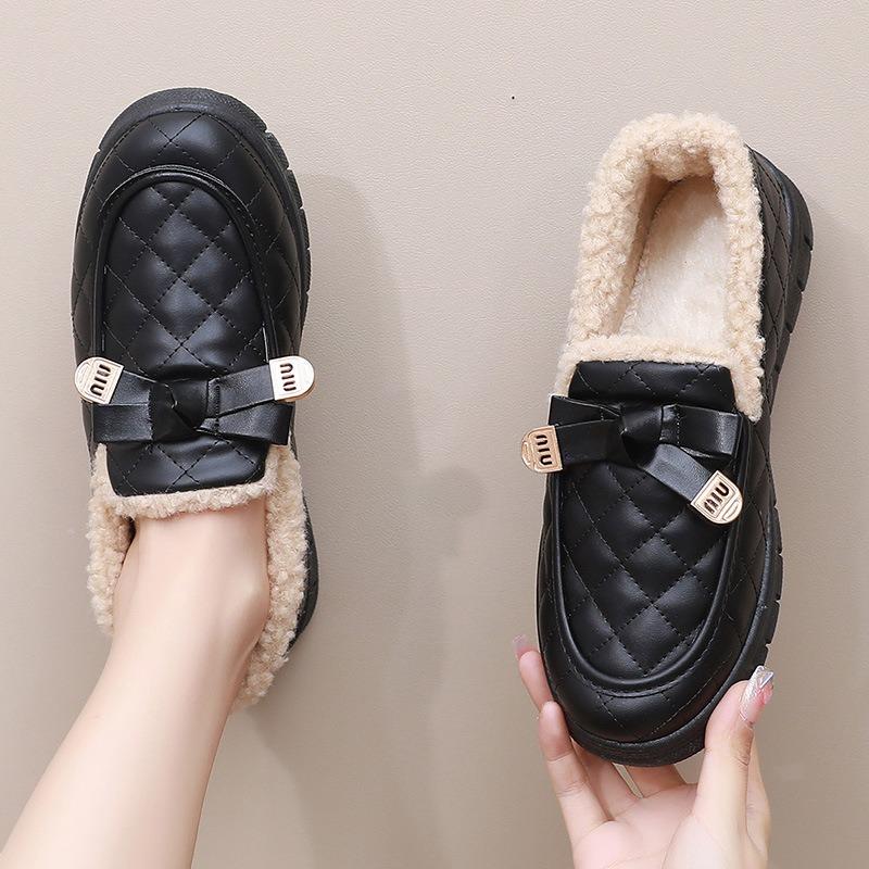 Damen Wasserdichte Winterstiefel, Dicke Sohle Rutschfest Warm Faux-Fur Gefüttert Schneestiefeletten, Bequeme Freizeitschuhe für Damen