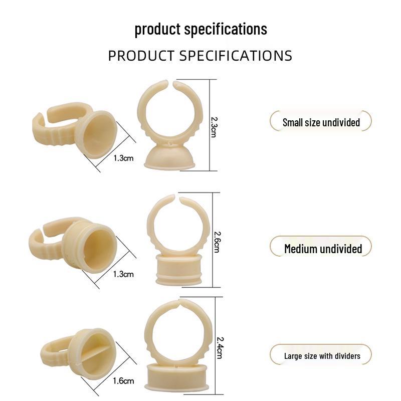 Silicone Microblading Pigment Ring Cup - Soft, Disposable, Needle and Hand Safe