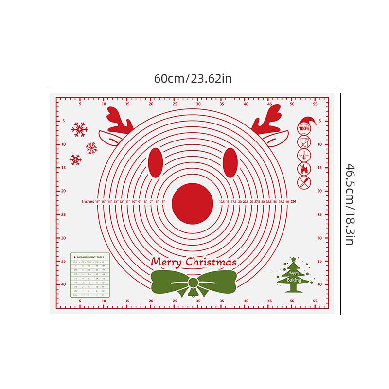 "Extra Large Silicone Baking Mat with Measurement Scale - Thickened EVA Kneading Pad"
