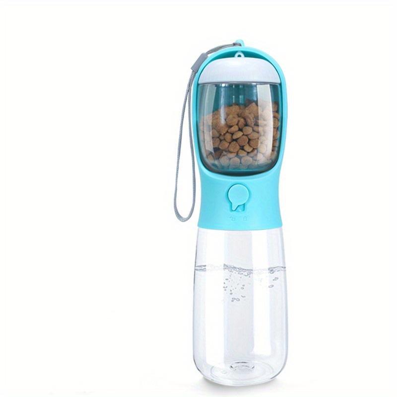 Dog Cat Water Bottle, Portable Pet Water Bottle with Food Container, Outdoor Water Dispenser, Leak Proof Water Bottles for Dogs
