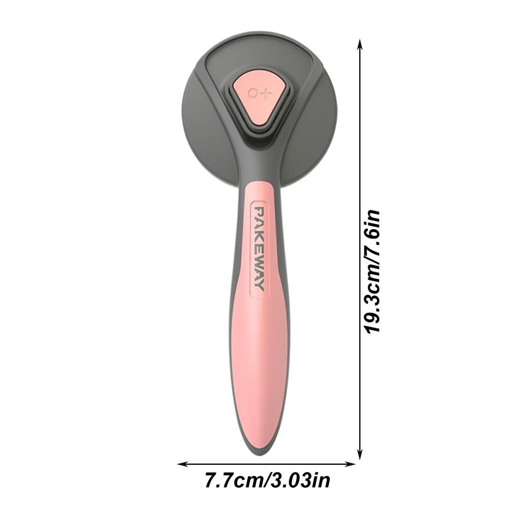 Щетка-расческа для удаления шерсти собак, самоочищающаяся щетка для вычесывания шерсти, безопасная для кожи расческа для кошек, нержавеющая сталь.