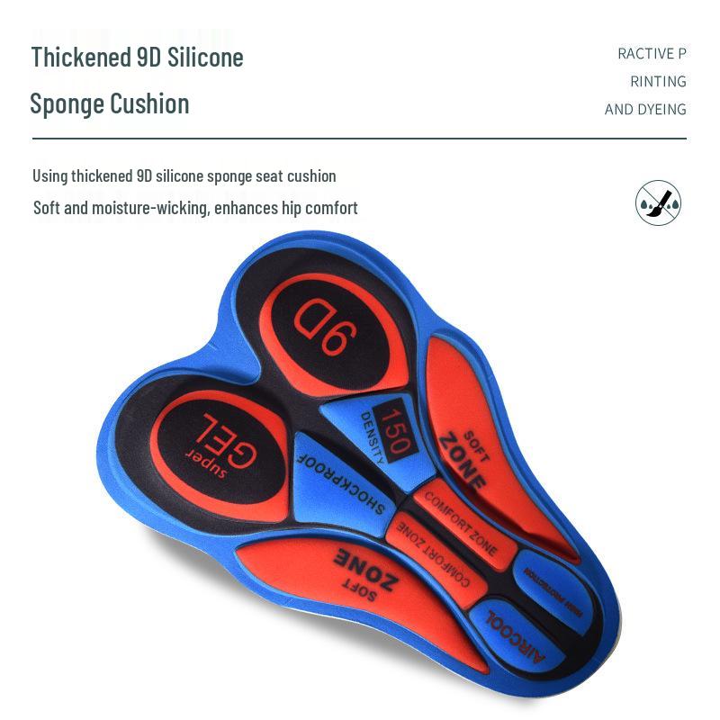 Unisex Cycling Underwear with Thick Silicone Seat Pad, Quick-Dry, All-Season MTB/Road Shorts