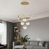 Modern Led Chandelier Lighting Three LED Colors Nordic Restaurant Lighting Living Room Chandelier Hanging Lamp Lighting Fixture