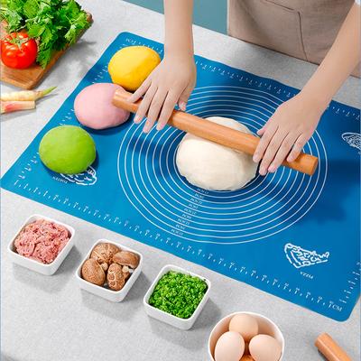 Non-stick silikon förtjockningsmatta Rulladeg Liner Pad Bakverk Tårta Bakeware Pasta Mjöl Bordsark