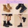 Stylish And Comfortable New Spring Autumn English Martin Boots With Thick Sole And Side Zipper