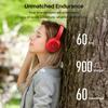 TOZO HT2 Wireless Audio 40mm Dynamic Bluetooth AUX Wired Noise Cancelling Headphones with Up to 38dB Noise Up to 60 Hours of Continuous App Custom EQ