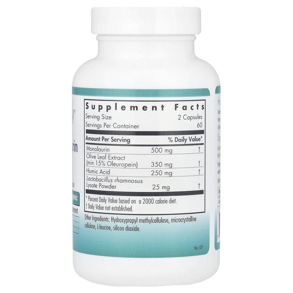 Humic-Monolaurin Complex, 120 Veggie Capsules