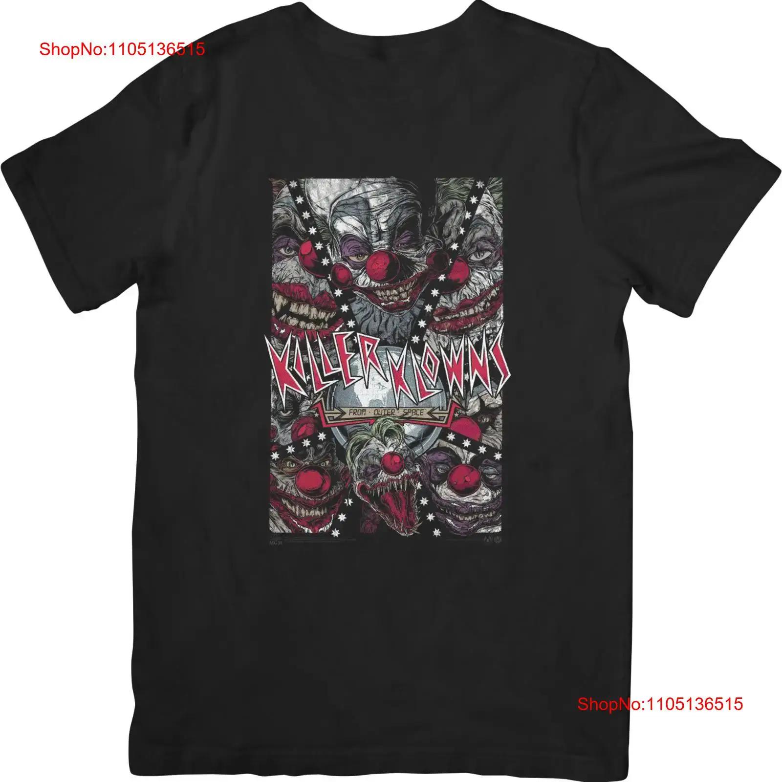 

Killer Klowns Music Fit for Quality Cotton T Shirt Black vintage Washed Stylish graphic designer clothes Breathable streetwear 5XL різнокольоровий