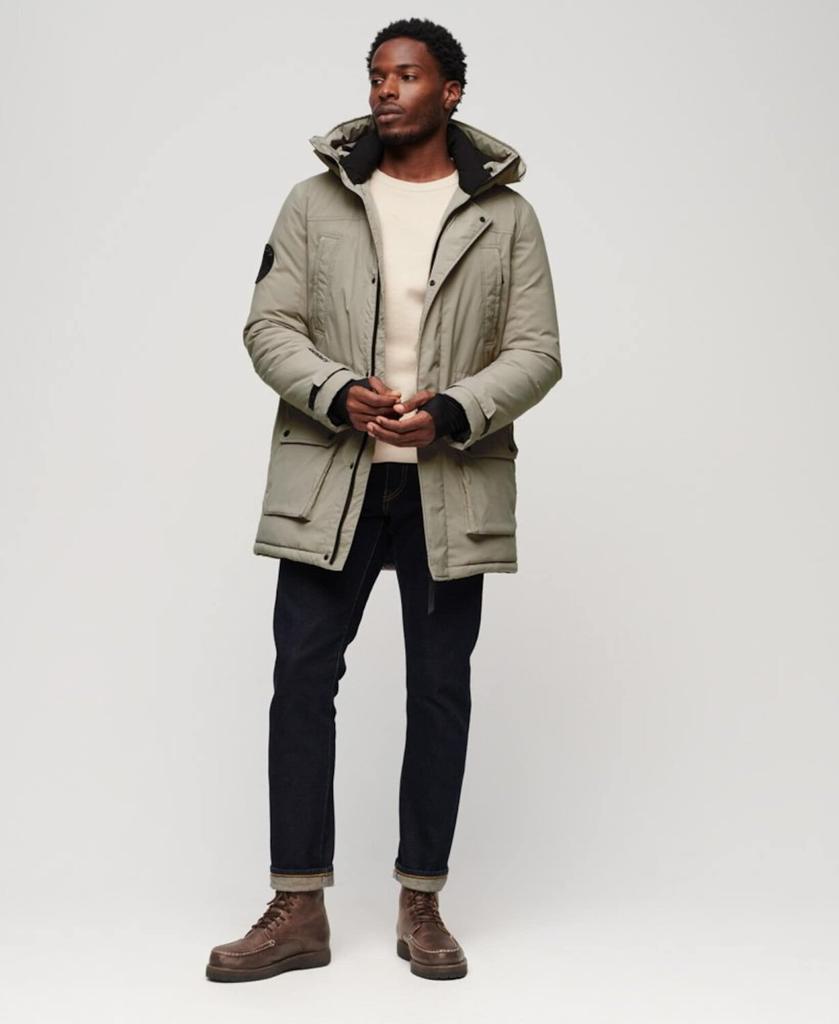 Зимняя куртка Superdry Parka 'City' taupe schwarz