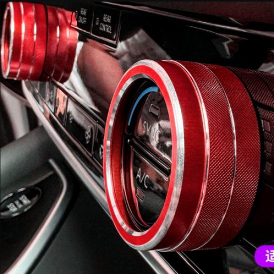 For NISSAN PATHFINDER -2025 Air Condition Knob Button Ring Cover Decor Pair