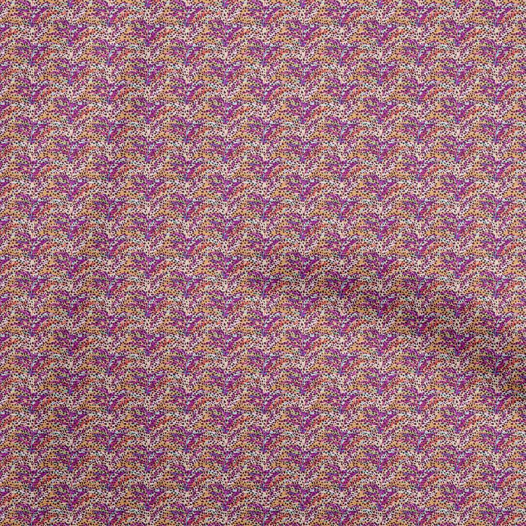 oneOone Cotton Flex Fuschia Pink Fabric Animal Skin  Sewing Fabric By The Yard Printed Diy Clothing Sewing Supplies 40 Inch
