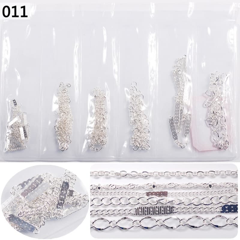 6-Grid Bag Candy Color DIY Nail Nail Beauty Chain Beauty Chain Nail Ornament