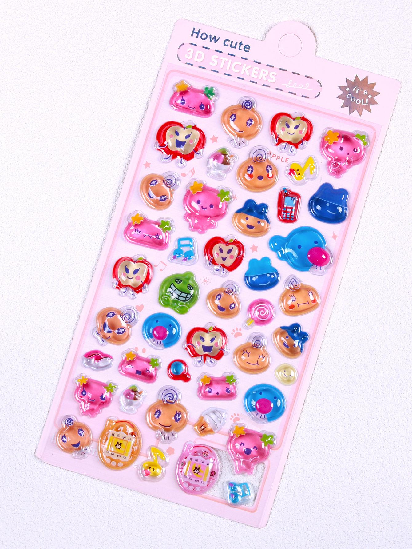 

Japanese-Style 3D Embossed Stickers, Creative Diy High-Quality Animal Stickers And Comic Decals, Suitable For Use In Planners
