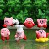 Pcs Kirby 6 Mini Figure Set Car Doll Cake Baking Ornament Anime Model Gift